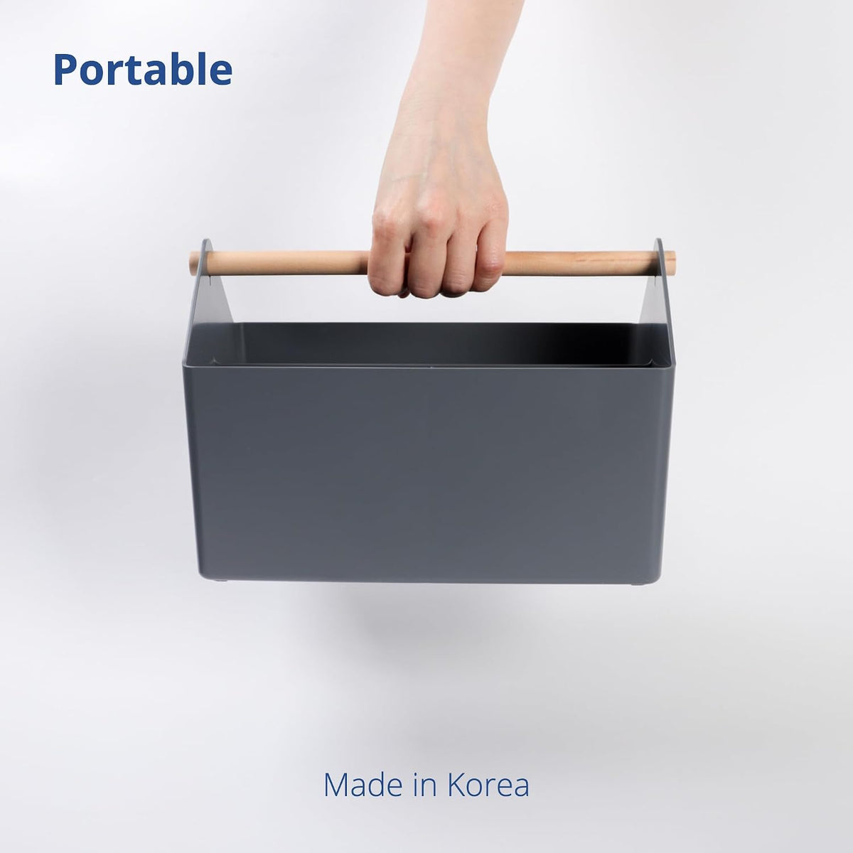 Storage Basket, Medium 4.5L, White, Made in Korea