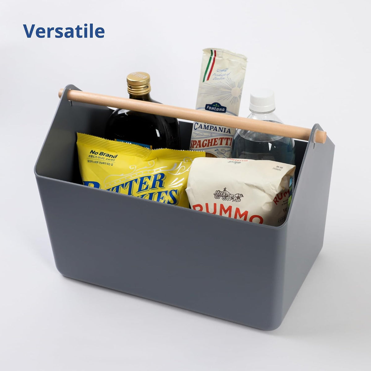 Storage Basket, Medium 4.5L, White, Made in Korea