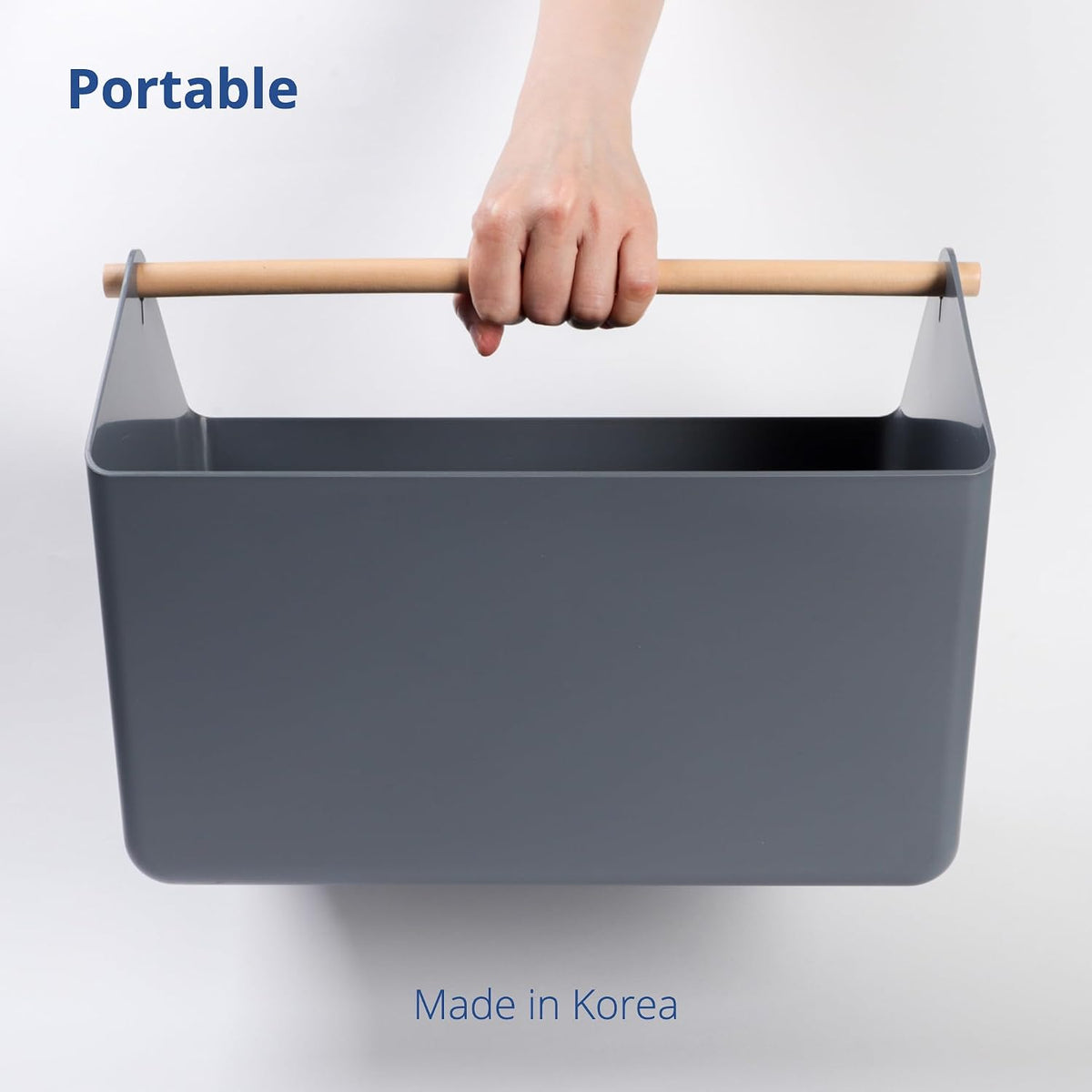 Storage Basket, Medium 4.5L, White, Made in Korea