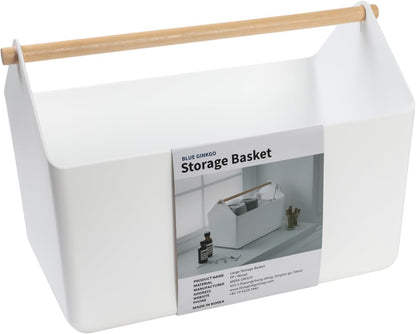 Storage Basket, Medium 4.5L, White, Made in Korea