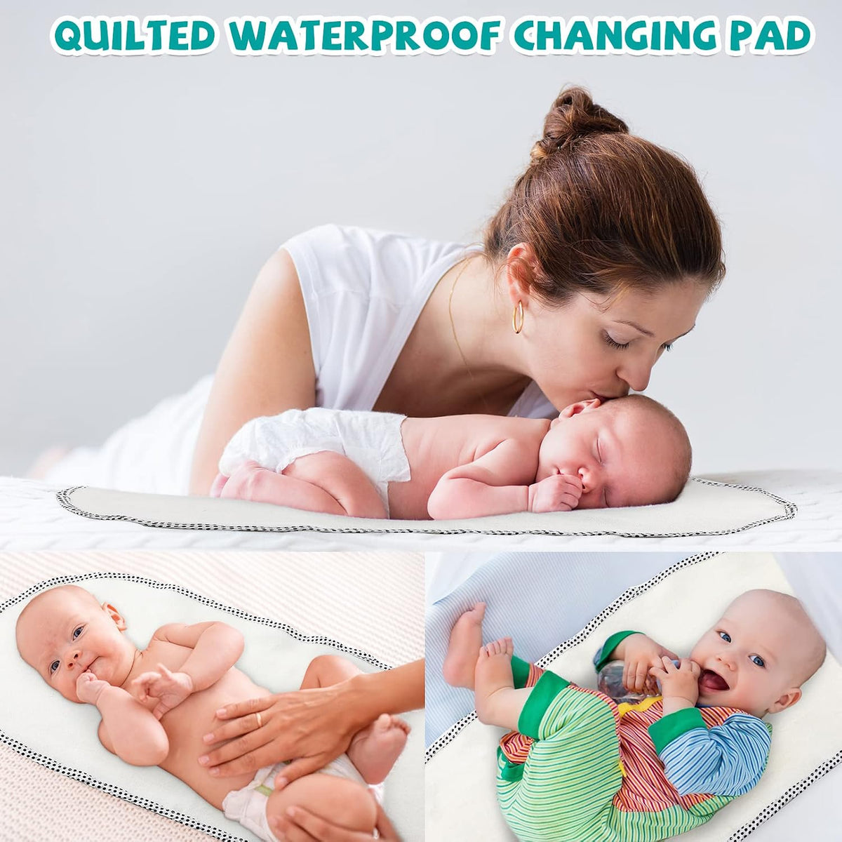 12 Pack Baby Waterproof Changing Pad Liners Portable
