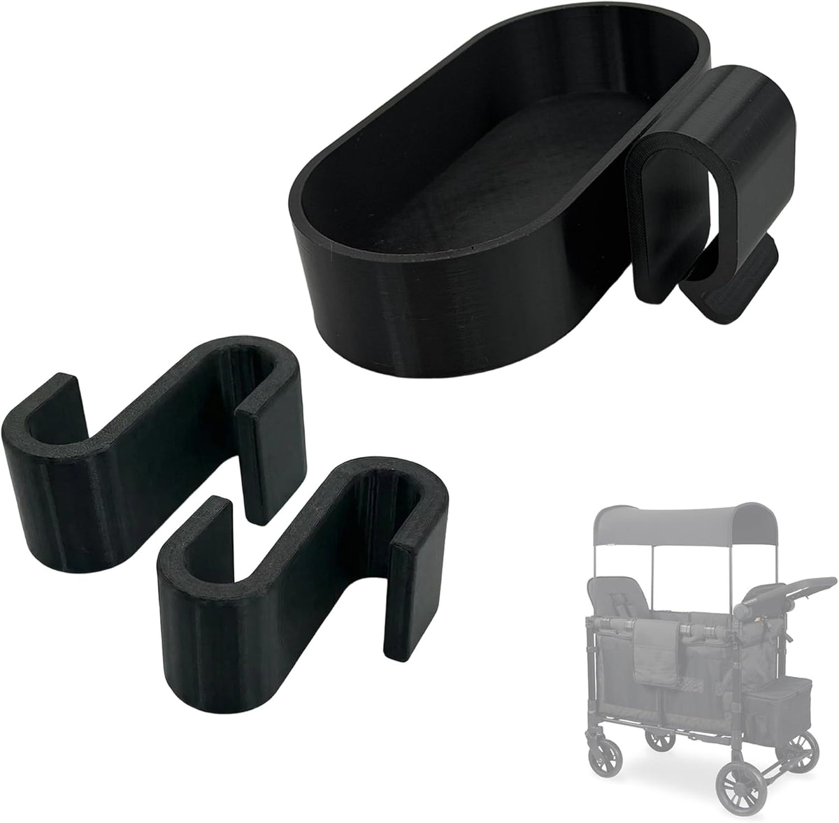 4Pcs Multipurpose Side Hook Compatible with Wonderfold Wagon Durable and Load-Bearing Hook