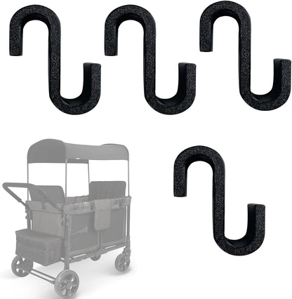 4Pcs Multipurpose Side Hook Compatible with Wonderfold Wagon Durable and Load-Bearing Hook