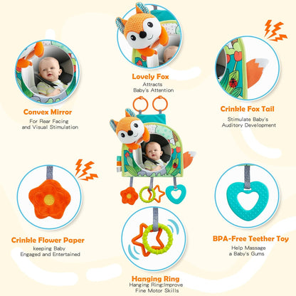 Car Seat Toy, Baby Car Mirror Toy for Rear Facing