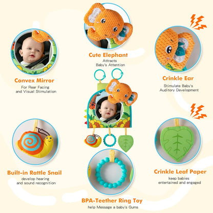 Car Seat Toy, Baby Car Mirror Toy for Rear Facing