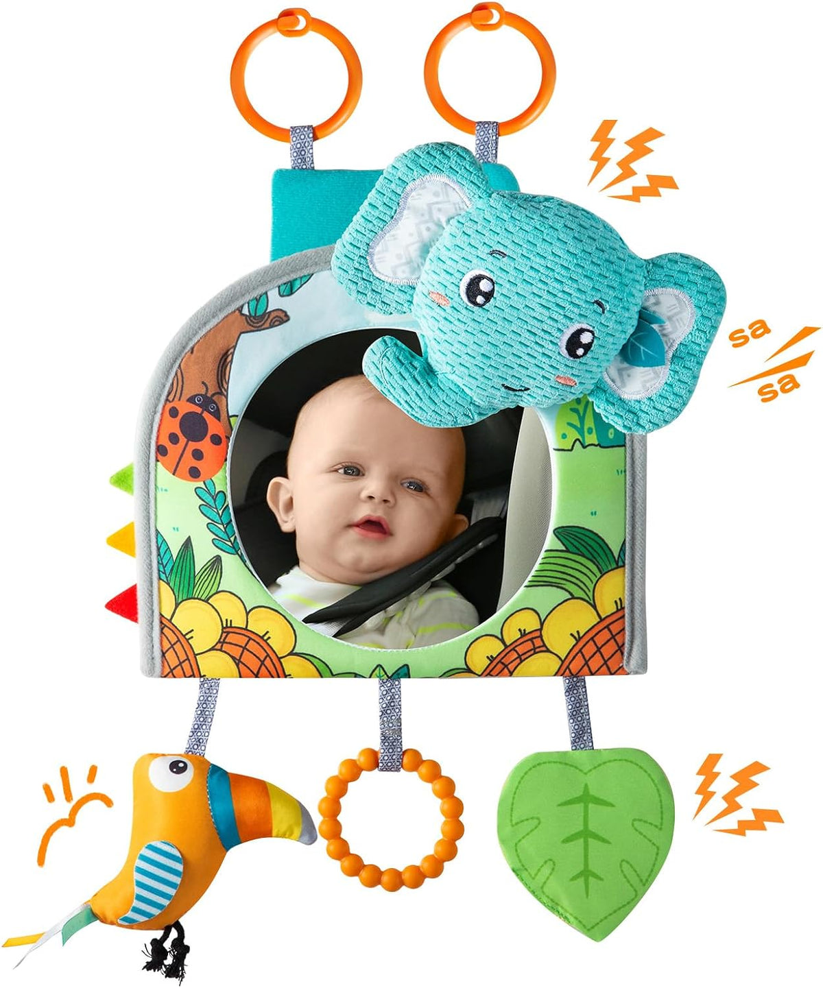 Car Seat Toy, Baby Car Mirror Toy for Rear Facing