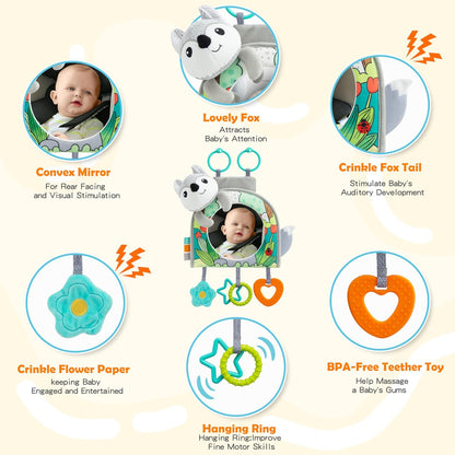 Car Seat Toy, Baby Car Mirror Toy for Rear Facing