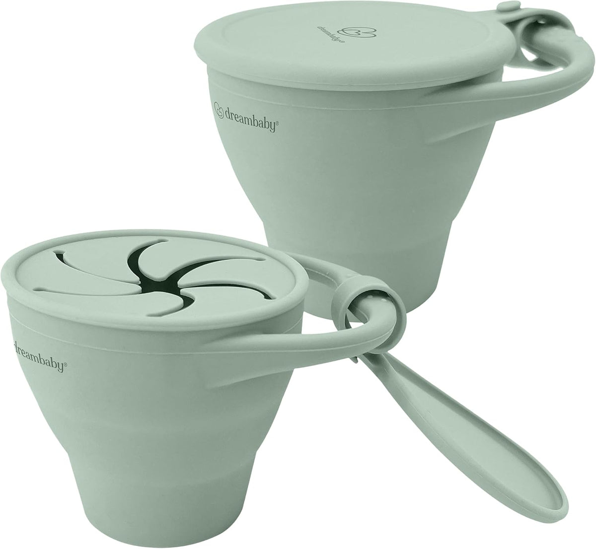 Silicone Toddler Snack Cup, Spill Proof Container with Lid for Kids, Food Grade and BPA Free