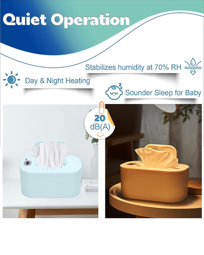Banapoy Baby Wipe Warmer, USB Powered Dispenser, White