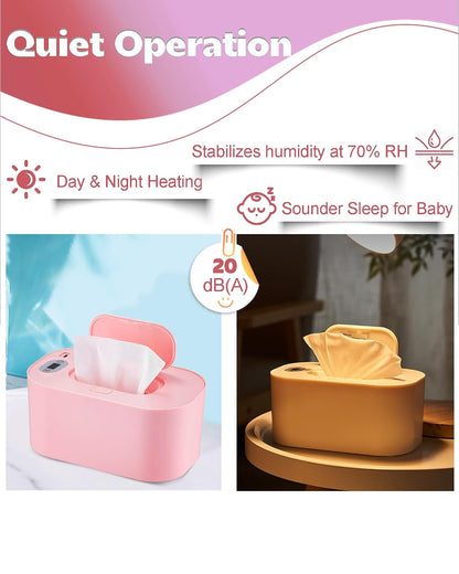 Banapoy Baby Wipe Warmer, USB Powered Dispenser, White