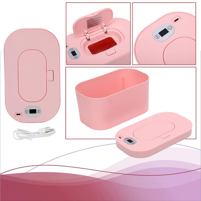 Banapoy Baby Wipe Warmer, USB Powered Dispenser, White