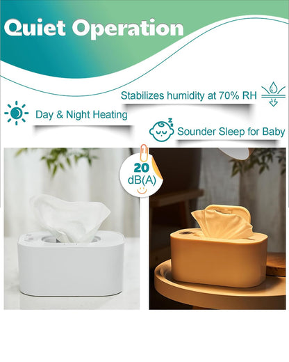 Banapoy Baby Wipe Warmer, USB Powered Dispenser, White