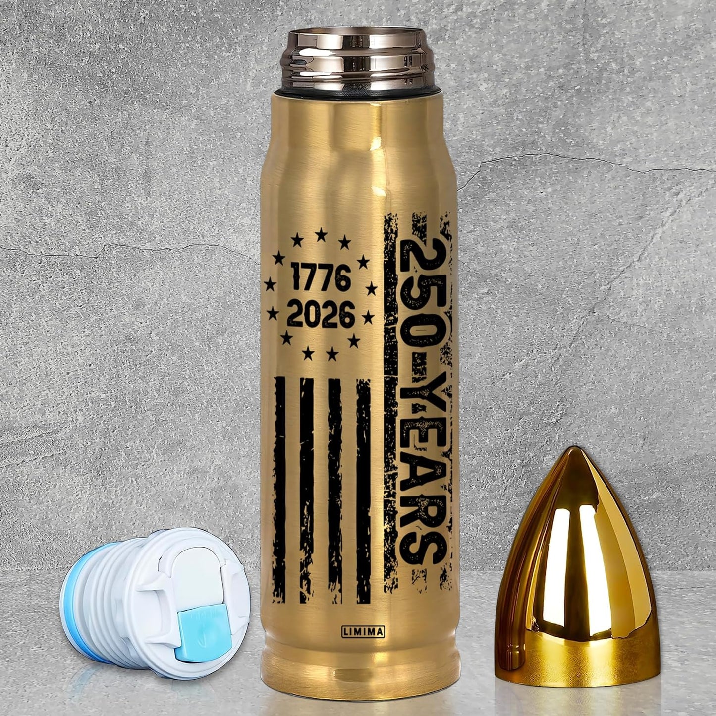 Space Force Gifts, Patriotic Tumbler, 17Oz Water Bottle with American Flag Style, Space Force Tumbler, American Flag Style Insulated Drinkware Gifts for Men, Dad, Husband, Grandpa, Veteran