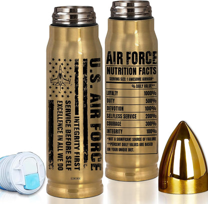 Space Force Gifts, Patriotic Tumbler, 17Oz Water Bottle with American Flag Style, Space Force Tumbler, American Flag Style Insulated Drinkware Gifts for Men, Dad, Husband, Grandpa, Veteran