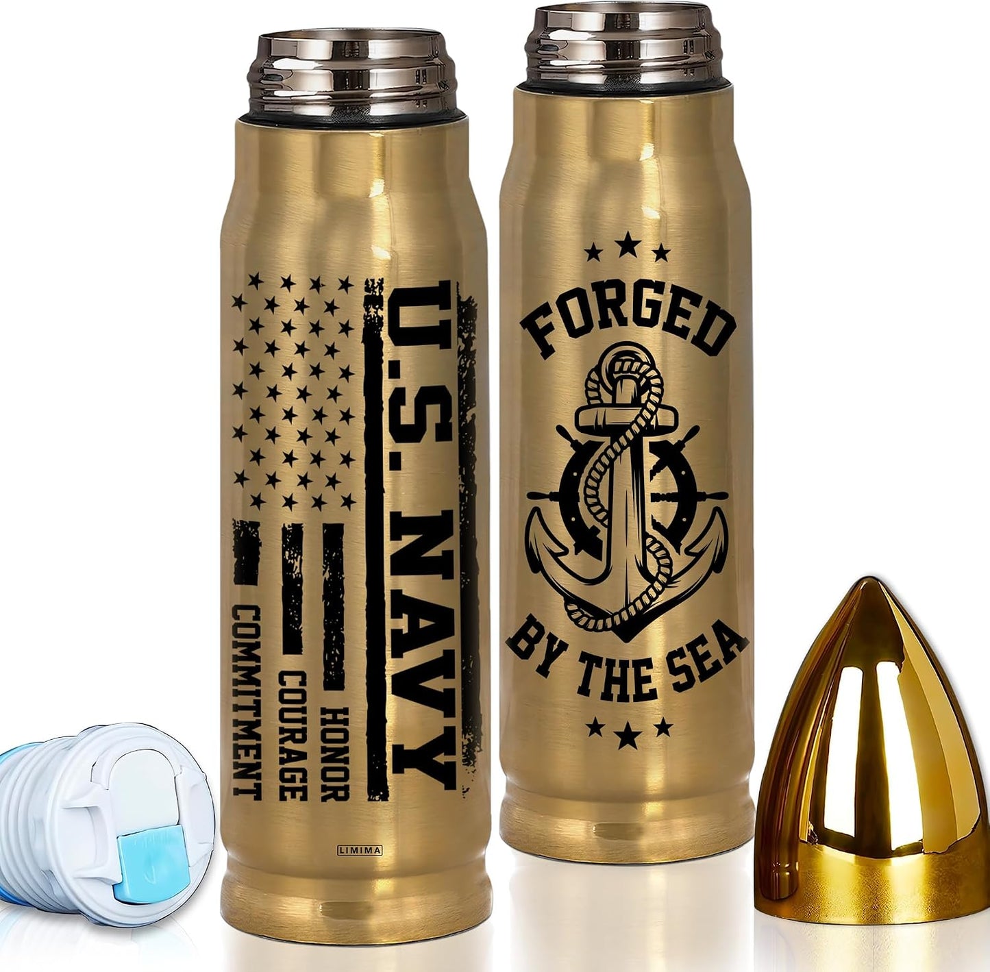 Space Force Gifts, Patriotic Tumbler, 17Oz Water Bottle with American Flag Style, Space Force Tumbler, American Flag Style Insulated Drinkware Gifts for Men, Dad, Husband, Grandpa, Veteran