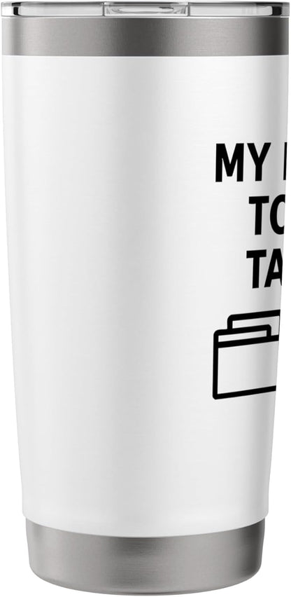 Tabs Overflow Mode Brain Like a Browser Stainless Steel Insulated Tumbler