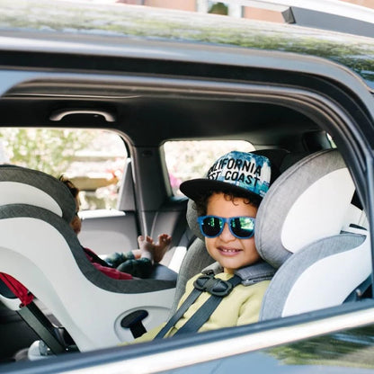Foonf Convertible Car Seat with Rigid Latch, Crumple Zone Safety System, Adjustable Headrest, Reclining Design, Anti-Rebound Bar & Flame Retardant-Free (Latte Ziip)