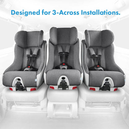 Foonf Convertible Car Seat with Rigid Latch, Crumple Zone Safety System, Adjustable Headrest, Reclining Design, Anti-Rebound Bar & Flame Retardant-Free (Latte Ziip)