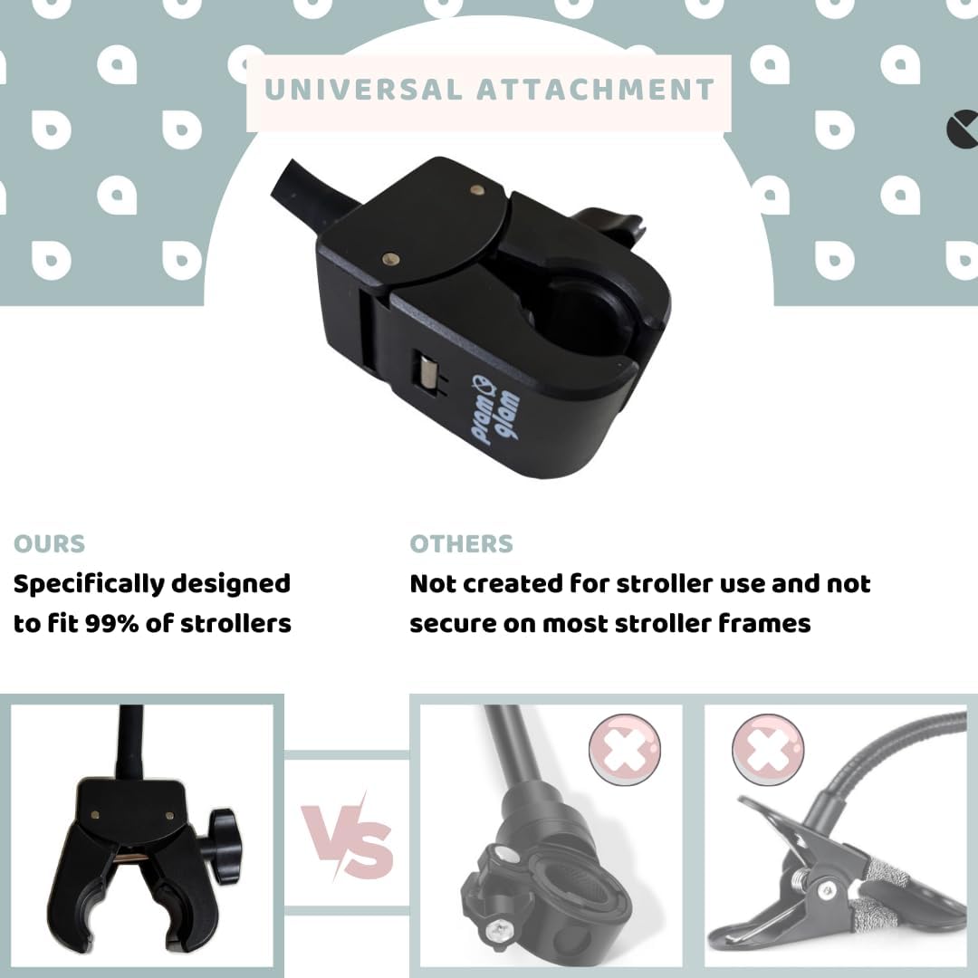 Stroller Mirror - See Your Baby's Face on Stroller Walks. Stroller Accessories to Connect & Engage in Pram or Stroller. Universal Stroller Attachment. ( OG)