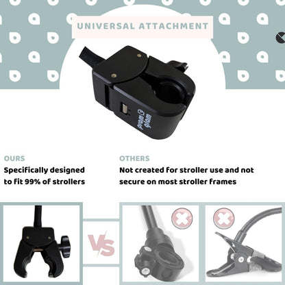 Stroller Mirror - See Your Baby's Face on Stroller Walks. Stroller Accessories to Connect & Engage in Pram or Stroller. Universal Stroller Attachment. ( OG)