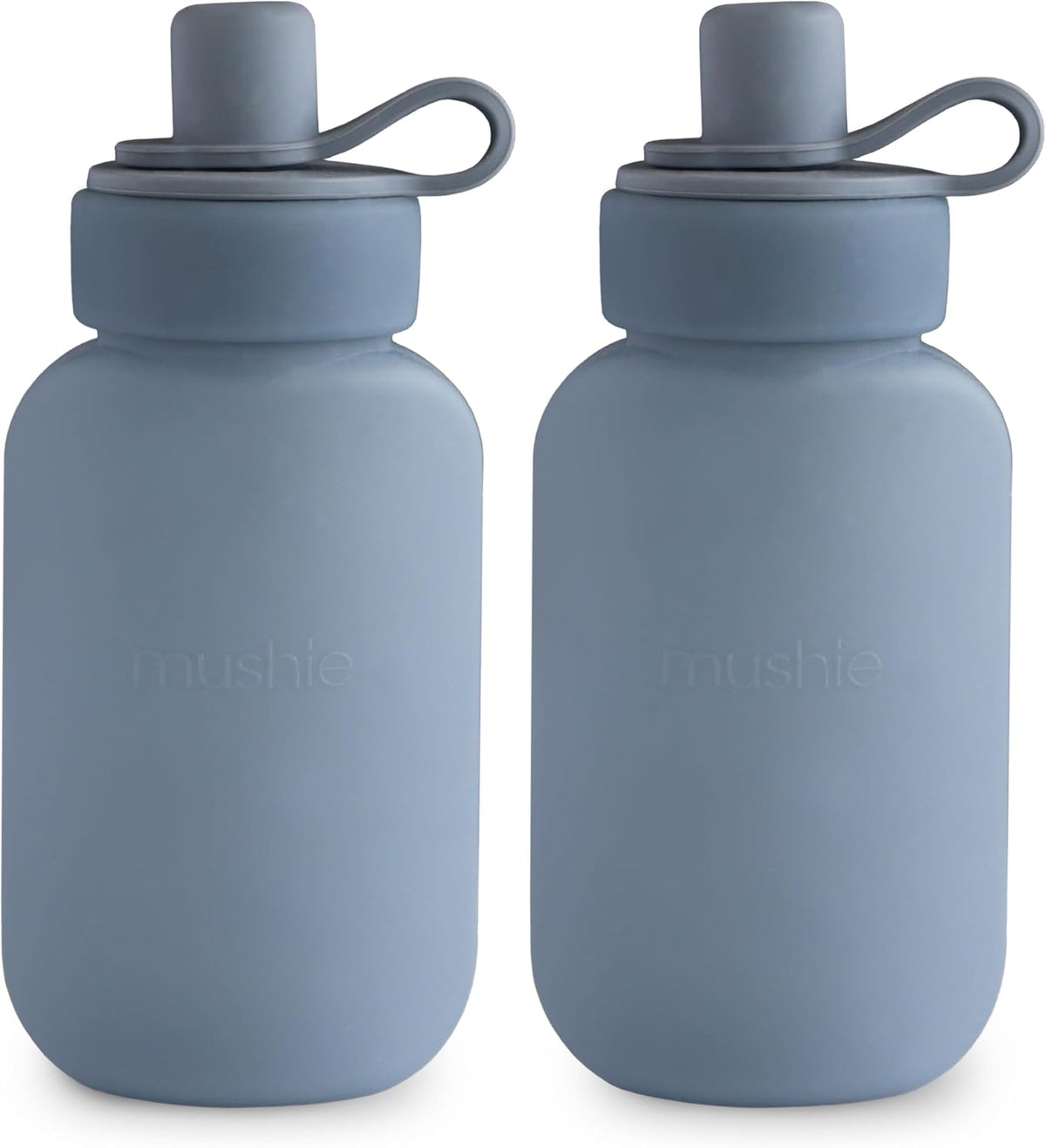 Silicone Puree Pouch 2-Pack | 5 oz Reusable Baby Food Pouches (Cambridge Blue)