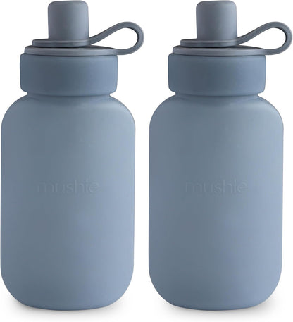 Silicone Puree Pouch 2-Pack | 5 oz Reusable Baby Food Pouches (Cambridge Blue)