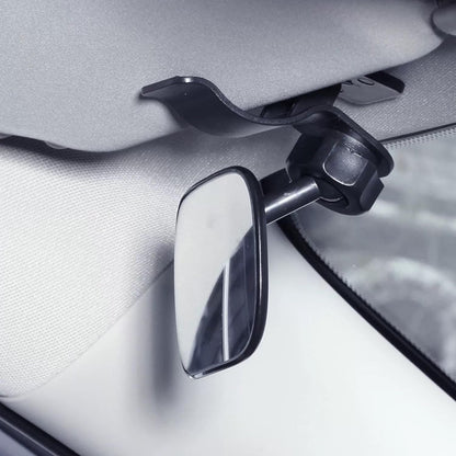 Clip On Amusing Baby Car Mirror, Adjustabe HD Glass Convex Wide Angle Interior Rearview Baby Rear Facing Mirror (Amusing Framed Rectangle, Small, 3.5" X 2.2")
