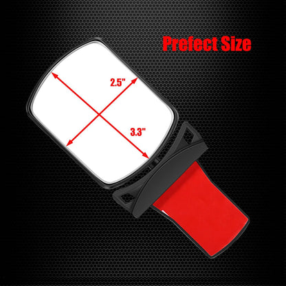 Clip On Amusing Baby Car Mirror, Adjustabe HD Glass Convex Wide Angle Interior Rearview Baby Rear Facing Mirror (Amusing Framed Rectangle, Small, 3.5" X 2.2")