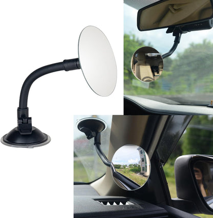 Clip On Amusing Baby Car Mirror, Adjustabe HD Glass Convex Wide Angle Interior Rearview Baby Rear Facing Mirror (Amusing Framed Rectangle, Small, 3.5" X 2.2")