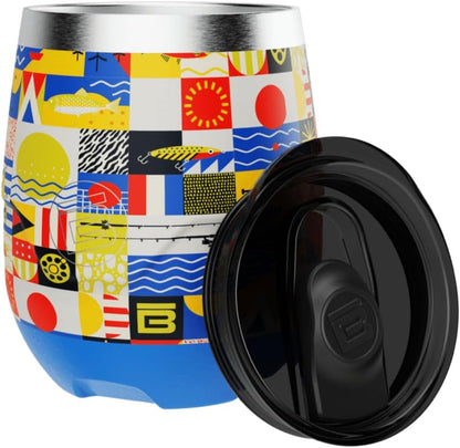 MAGNETumbler Stemless Wine Tumbler | Magnetic Drink Cup | MAGNEPOD™ stemless wine tumbler keeps drinks secure with a magnetic base for spill-free sipping on water and outdoors