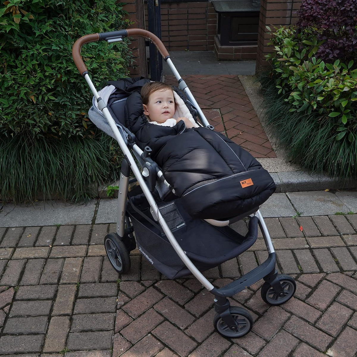 Winter Warm Stroller Footmuff, Waterproof Baby Bunting Bag with Centre and Bottom Open for Easy in and Out, Universal Fit All Strollers, Pram