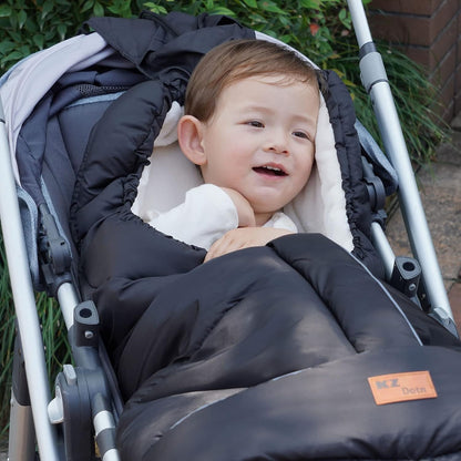 Winter Warm Stroller Footmuff, Waterproof Baby Bunting Bag with Centre and Bottom Open for Easy in and Out, Universal Fit All Strollers, Pram