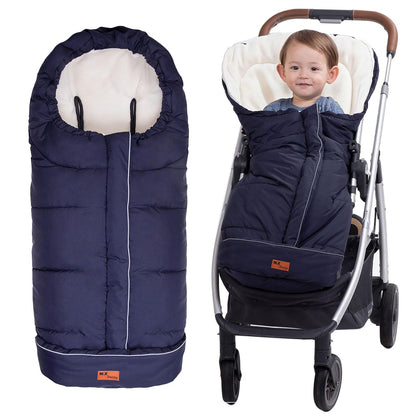 Winter Warm Stroller Footmuff, Waterproof Baby Bunting Bag with Centre and Bottom Open for Easy in and Out, Universal Fit All Strollers, Pram