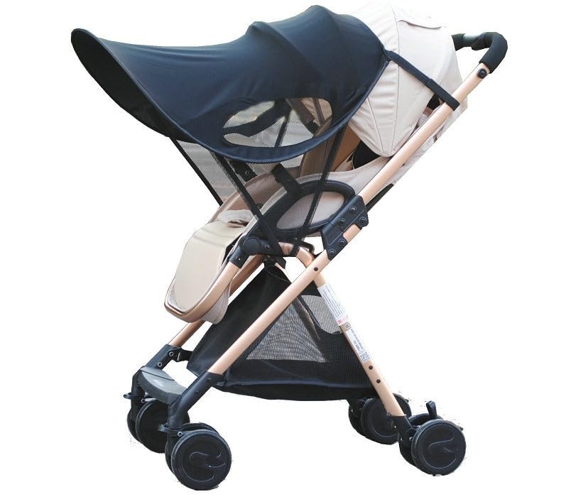 Baby Stroller Sun Shade Sun Rain Shade Blackout Blind Canopy Cover