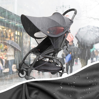 Baby Stroller Sun Shade Sun Rain Shade Blackout Blind Canopy Cover