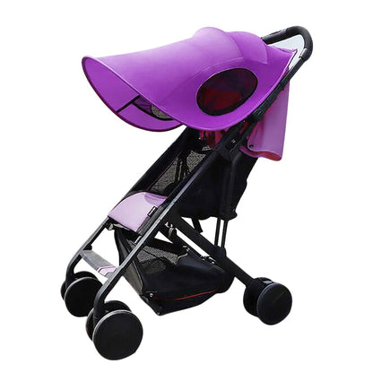 Baby Stroller Sun Shade Sun Rain Shade Blackout Blind Canopy Cover