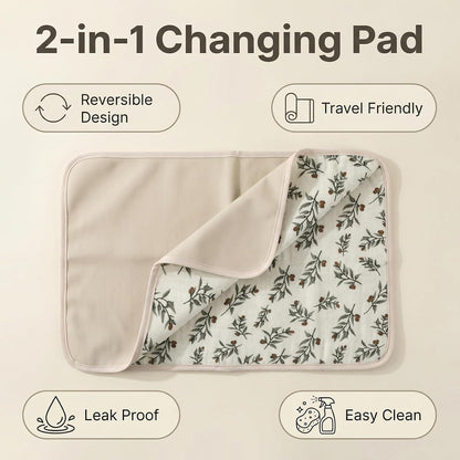 Baby Diaper Changing Pad,Large Waterproof Portable Changing Mat,19.7"x25.6"