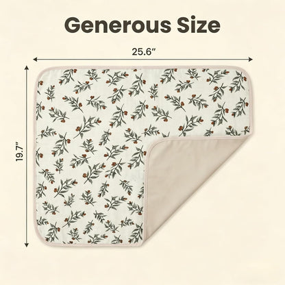Baby Diaper Changing Pad,Large Waterproof Portable Changing Mat,19.7"x25.6"