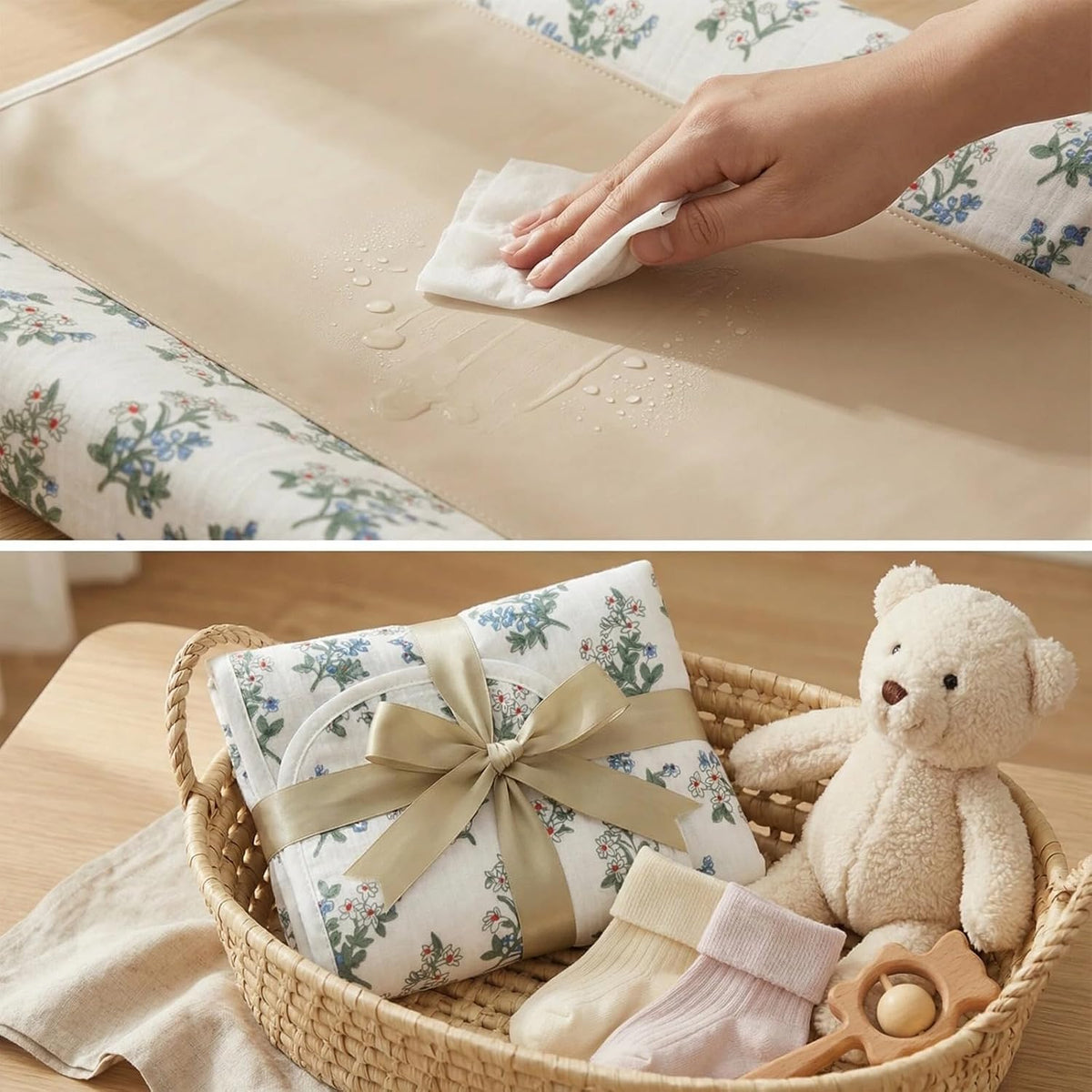 Baby Diaper Changing Pad,Large Waterproof Portable Changing Mat,19.7"x25.6"