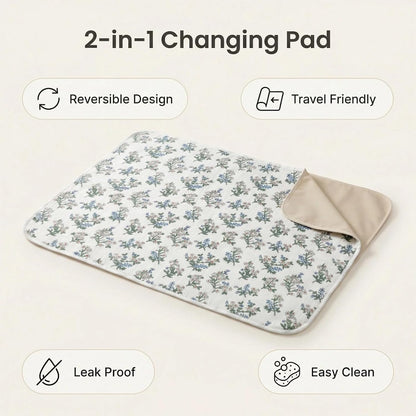Baby Diaper Changing Pad,Large Waterproof Portable Changing Mat,19.7"x25.6"