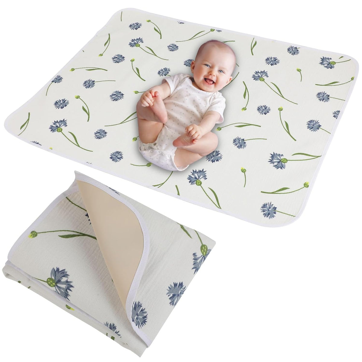 Baby Diaper Changing Pad,Large Waterproof Portable Changing Mat,19.7"x25.6"