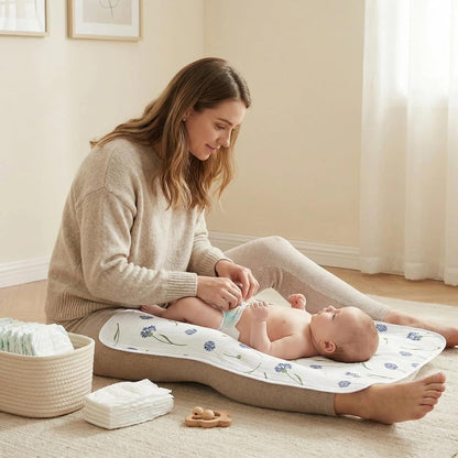 Baby Diaper Changing Pad,Large Waterproof Portable Changing Mat,19.7"x25.6"
