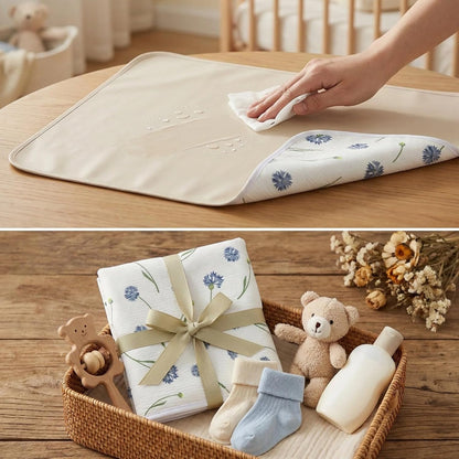 Baby Diaper Changing Pad,Large Waterproof Portable Changing Mat,19.7"x25.6"