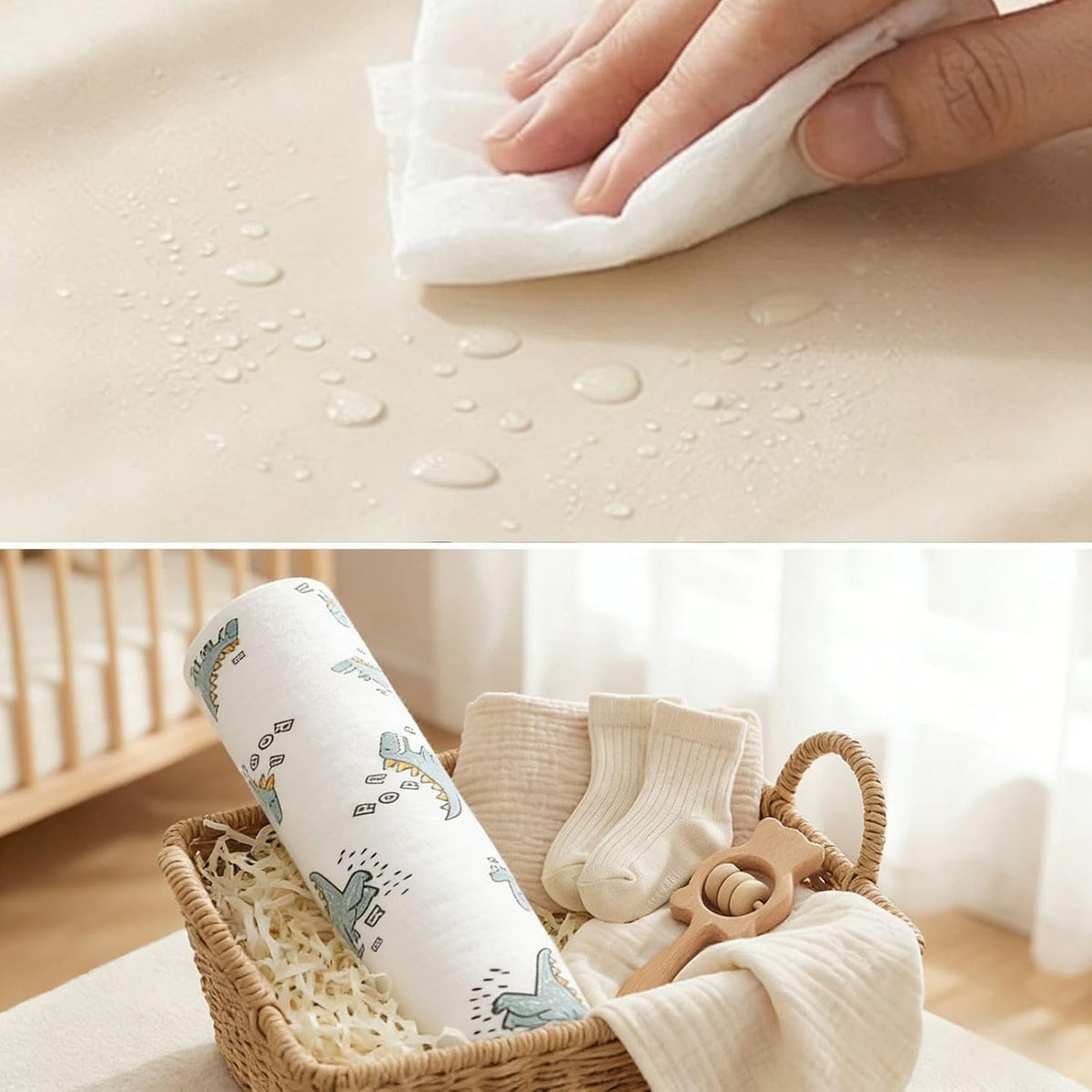 Baby Diaper Changing Pad,Large Waterproof Portable Changing Mat,19.7"x25.6"