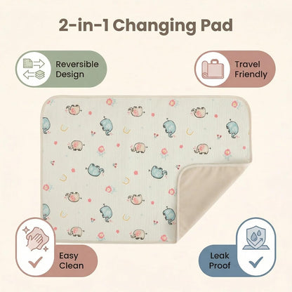 Baby Diaper Changing Pad,Large Waterproof Portable Changing Mat,19.7"x25.6"
