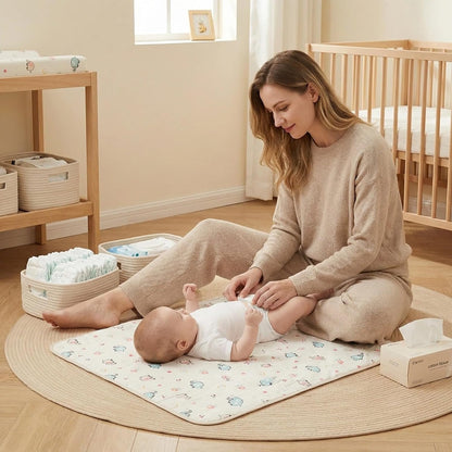 Baby Diaper Changing Pad,Large Waterproof Portable Changing Mat,19.7"x25.6"