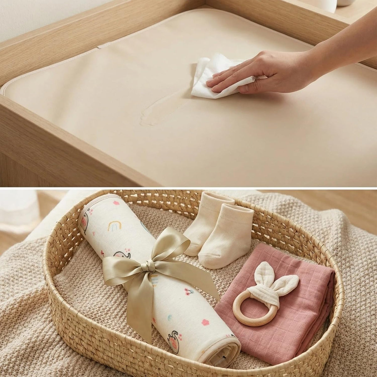 Baby Diaper Changing Pad,Large Waterproof Portable Changing Mat,19.7"x25.6"