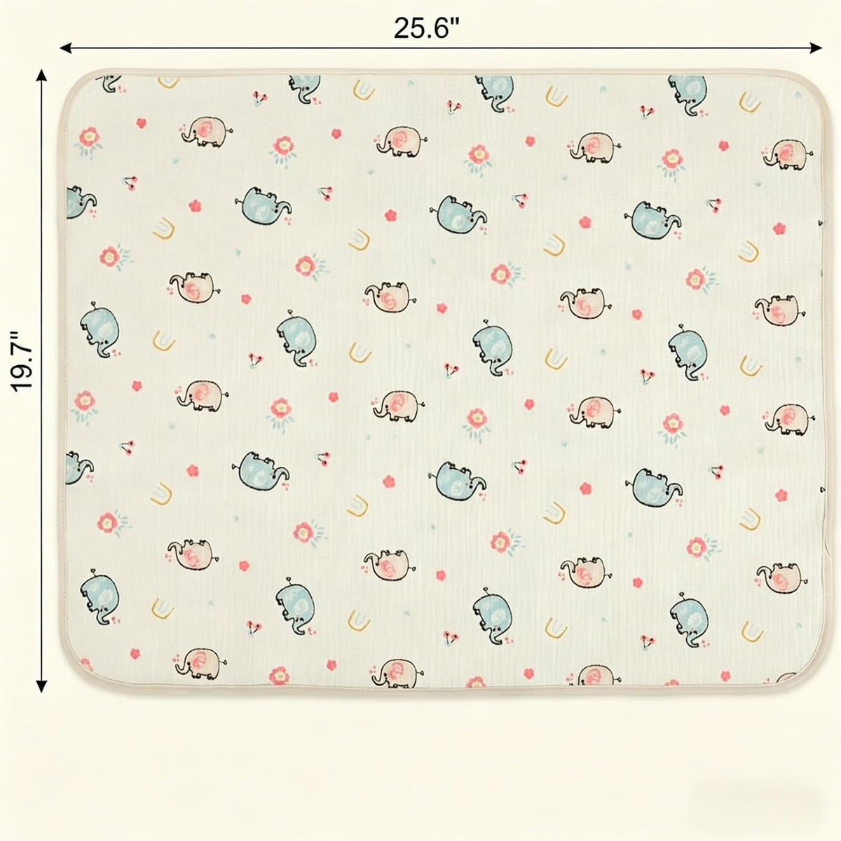 Baby Diaper Changing Pad,Large Waterproof Portable Changing Mat,19.7"x25.6"