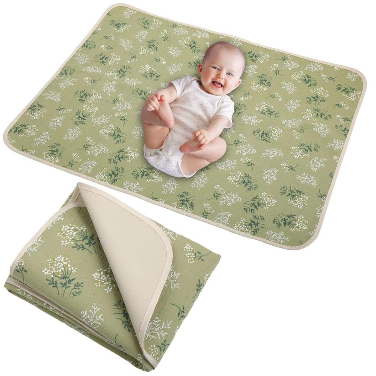 Baby Diaper Changing Pad,Large Waterproof Portable Changing Mat,19.7"x25.6"