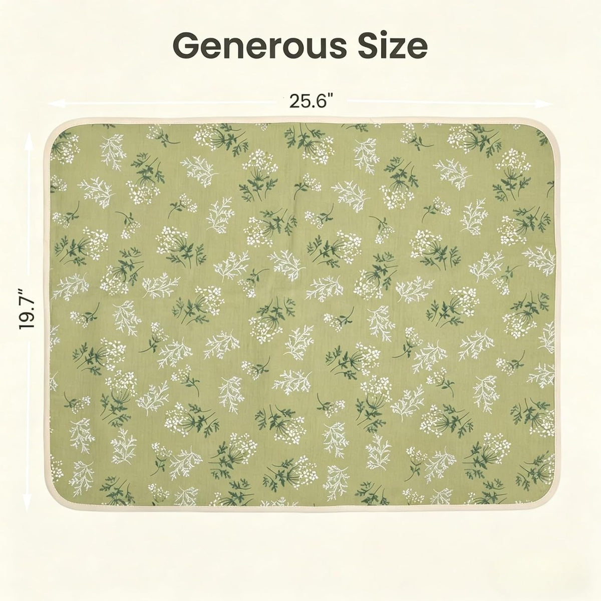 Baby Diaper Changing Pad,Large Waterproof Portable Changing Mat,19.7"x25.6"